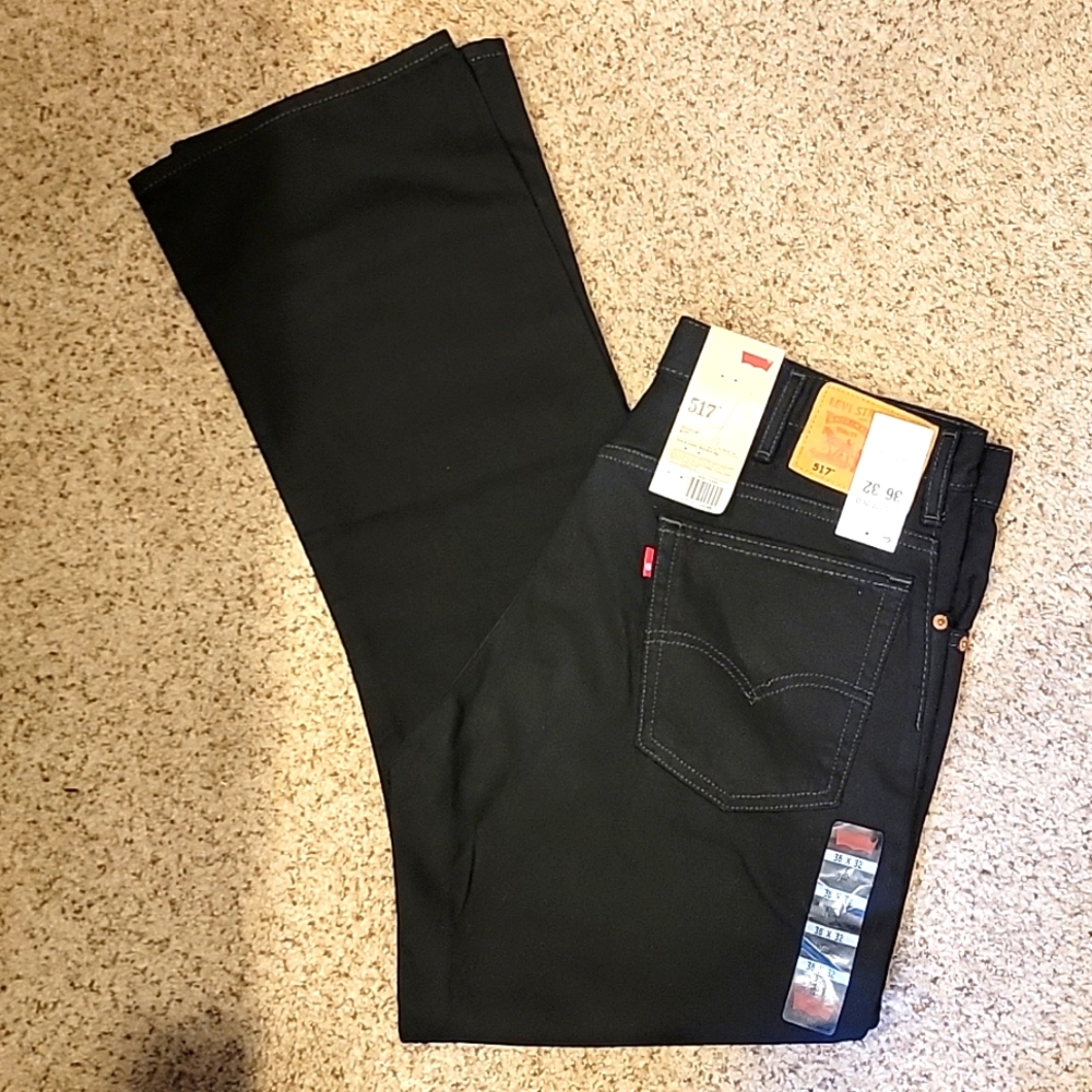 Levi's Strauss 517 Black Bootcut Jeans